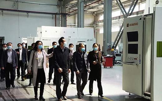 苏州市副市长蒋来清等辅导调研J9集团机械人智能设备产业基地