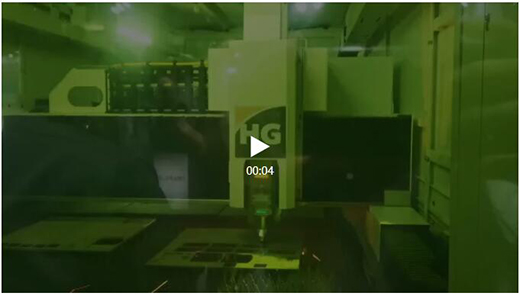 上9集团超高功率激光切割机埃森展示场切割视频