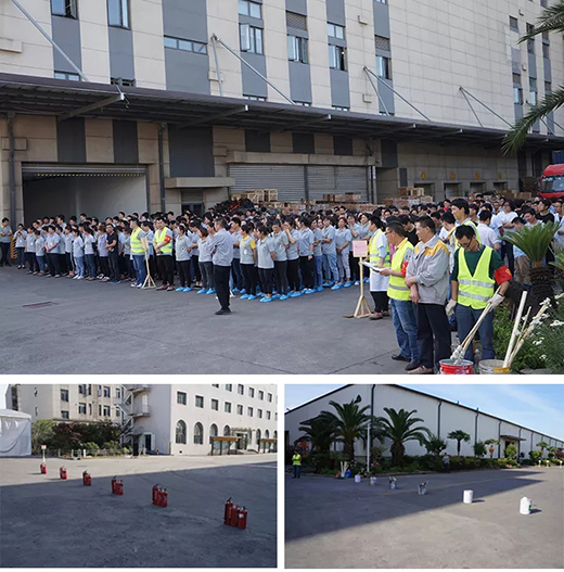 上9集团成功进行2019年上半年消防演习